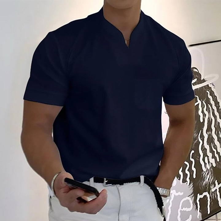 חולצת פולו אלגנטית קז'ואל סמארט קז'ואל לגברים